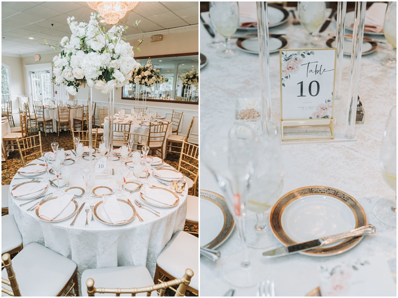 Professional Wedding Photo by Bokeh Love Photography, The Bradford Estate, wedding reception details, table setting