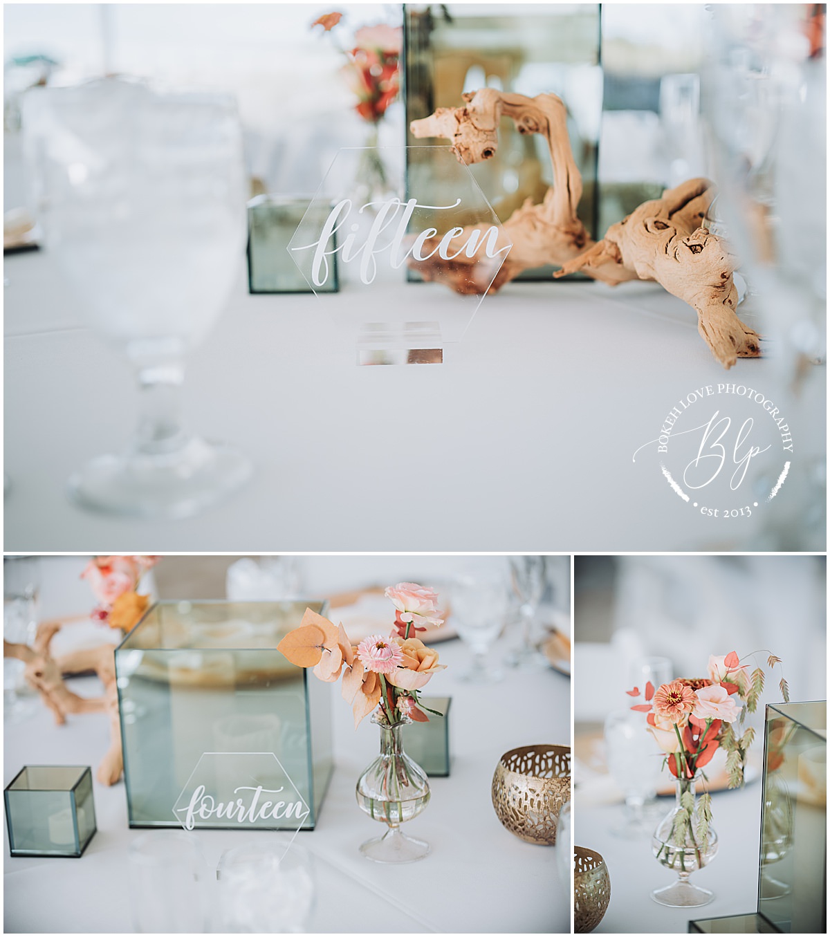 Bokeh Love Photography, Deauville Inn Wedding, wedding centerpiece details