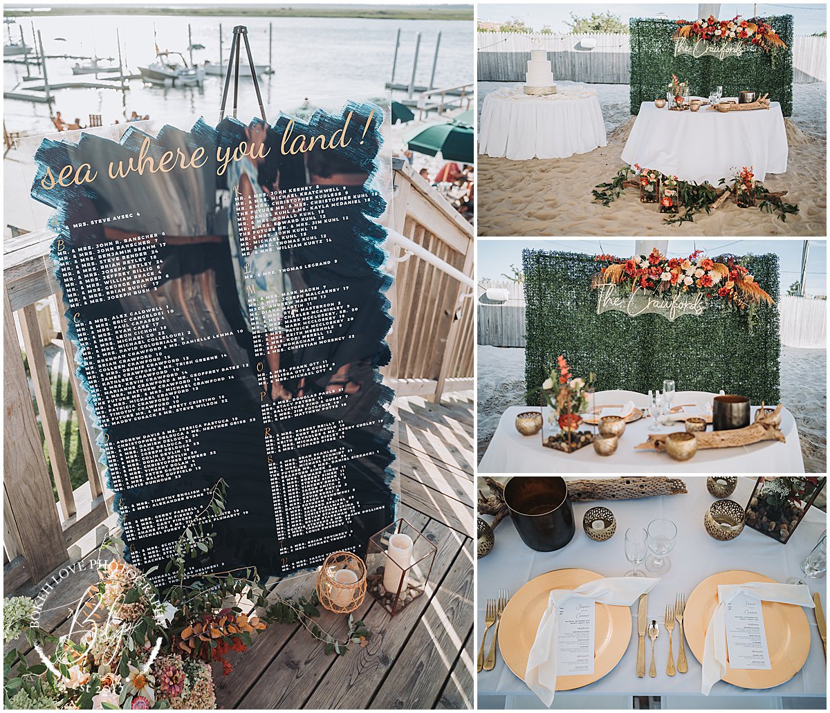 Bokeh Love Photography, Deauville Inn Wedding, wedding details, head table, flowers