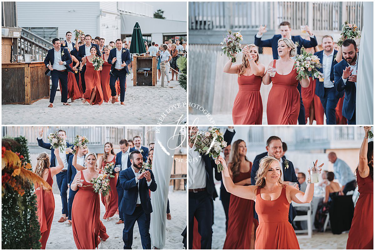 Bokeh Love Photography, Deauville Inn Wedding, wedding party announces to wedding reception