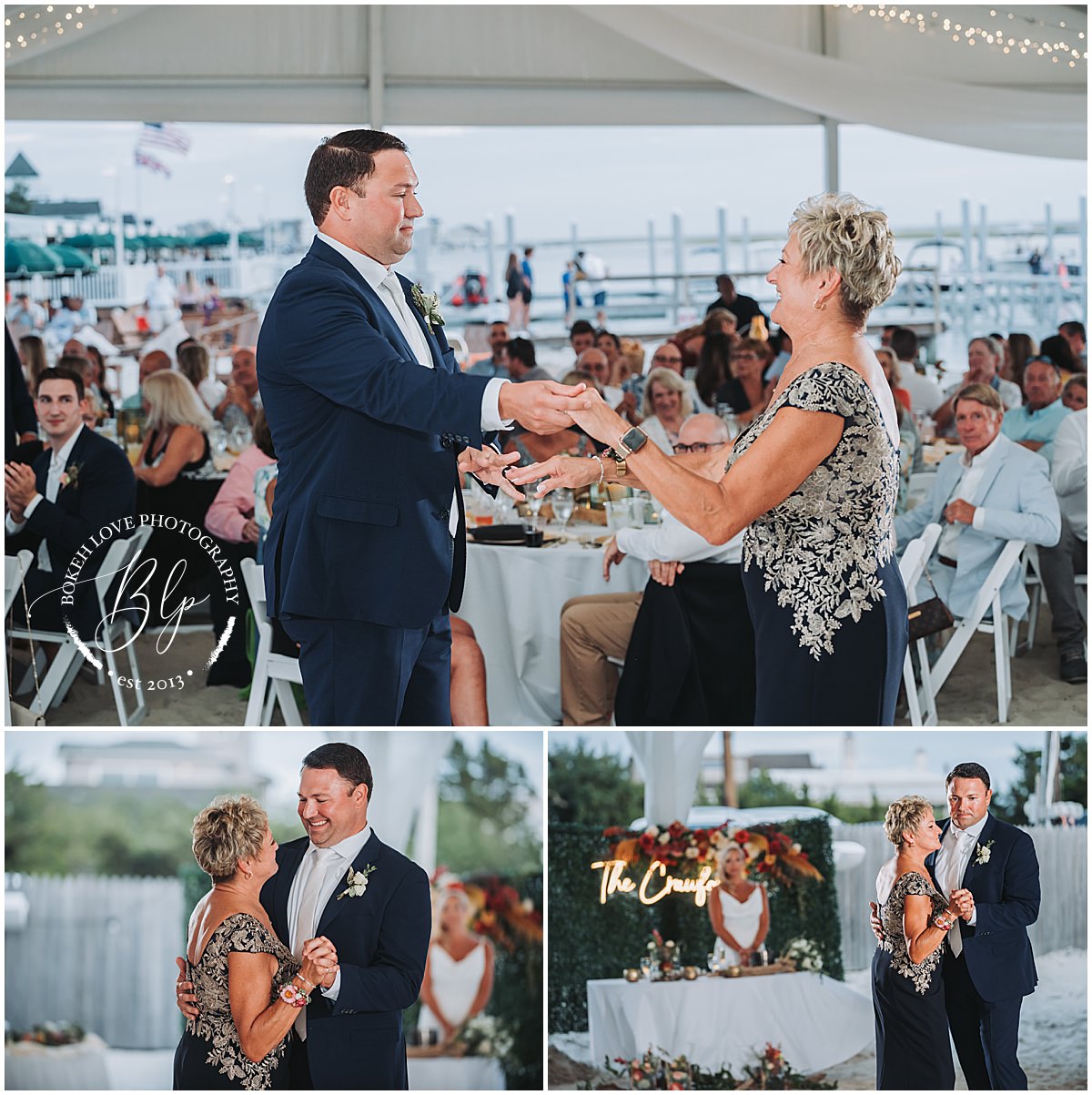 Wedding Photography by Bokeh Love Photography, groom dancing with Mom