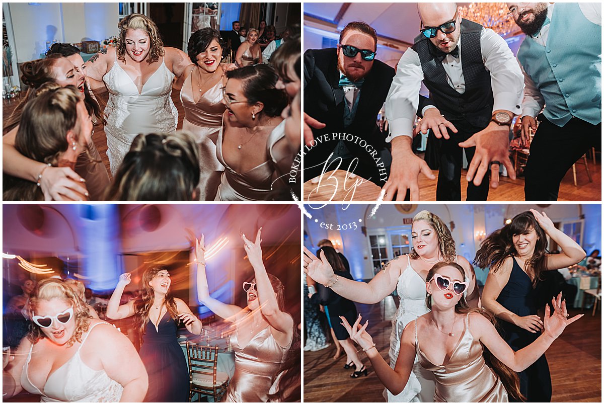 Photography by Bokeh Love Photography, wedding reception photos at the flanders hotel in ocean city