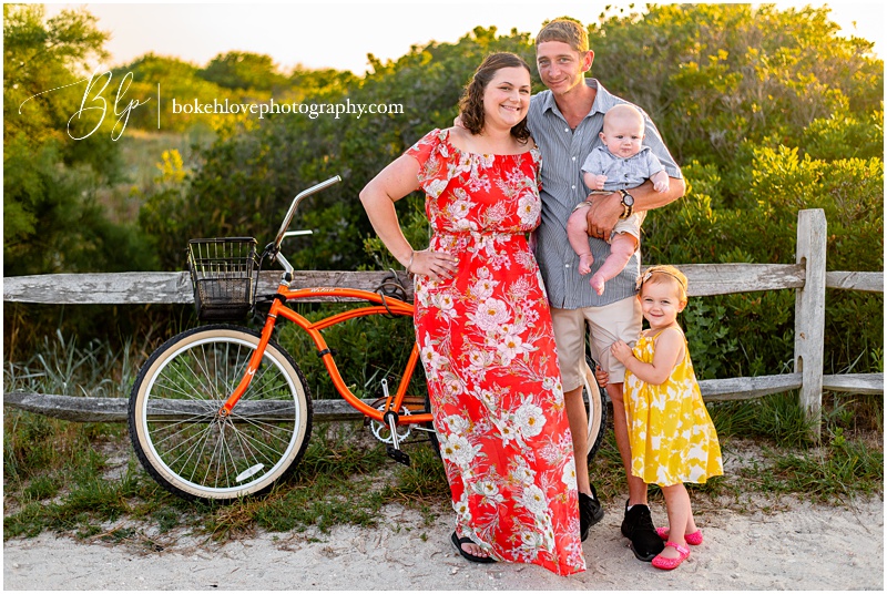 bokeh love photographer, south jersey family photographer, family with beach cruise, family portraits, beach portraits, avalon family beach portraits, Family Session on Avalon Beach