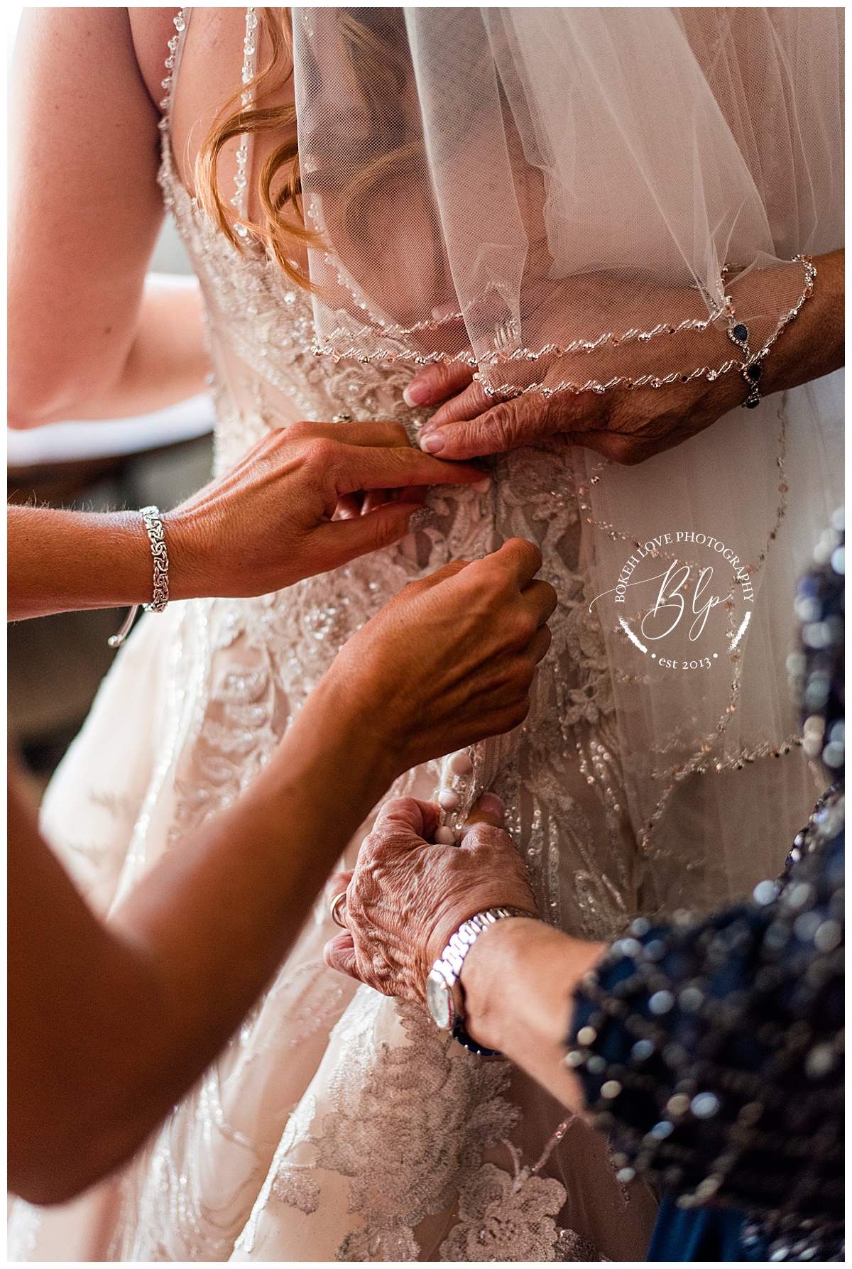 Bokeh Love Photography, Cape May Beach Wedding, Getting Reach Photos, Wedding Dress